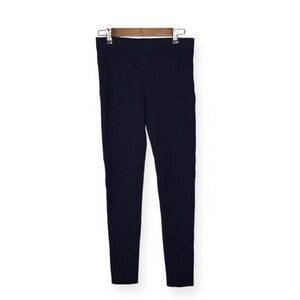 Betabrand Skinny-Leg Classic Dress Pant Yoga Pants in Navy Size Small Long.